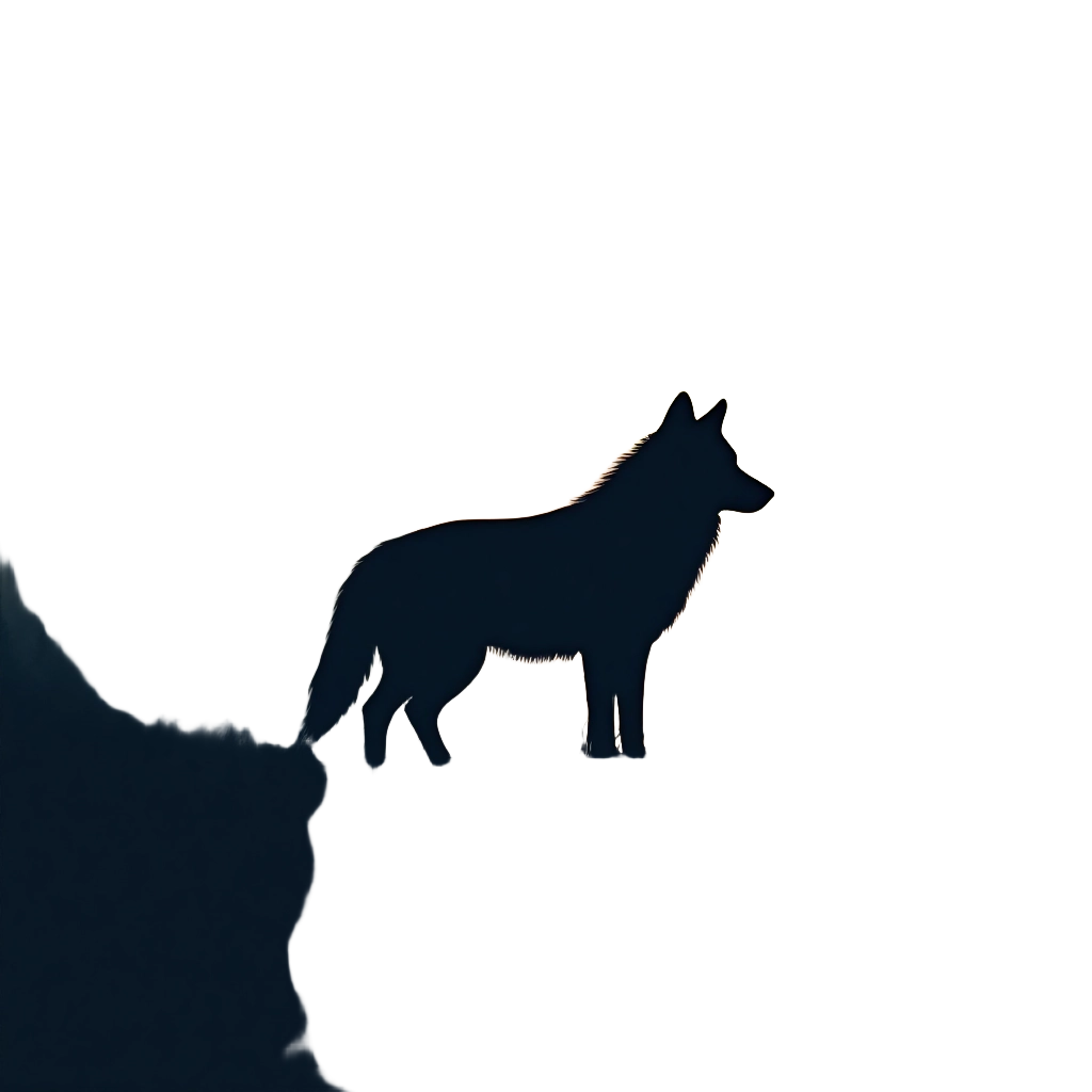 Lone Wolf Silhouette